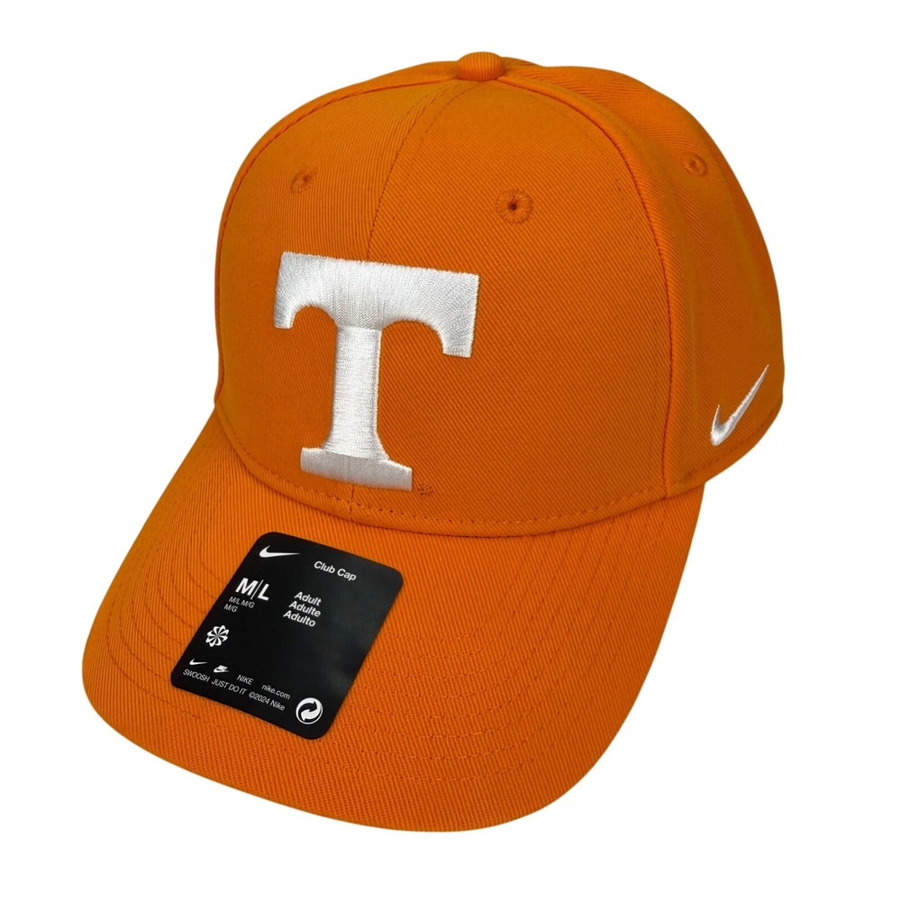 Nike Tennessee Volunteers Dri-FIT Club Cap Orange Power T Adjustable Hat M/L NEW